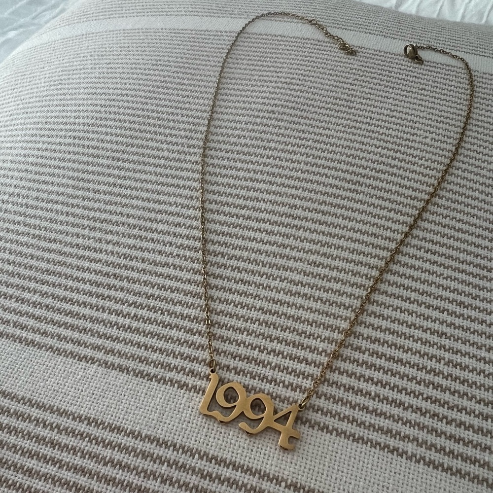 Annual Birth Year 1994 Necklace 18k gold plated